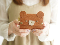 hoshinooto/本革 くまちゃんmini財布