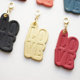 hoshinooto/本革 LOVEチャーム