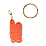 hoshinooto/本革 LOVEチャーム