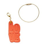 hoshinooto/本革 LOVEチャーム