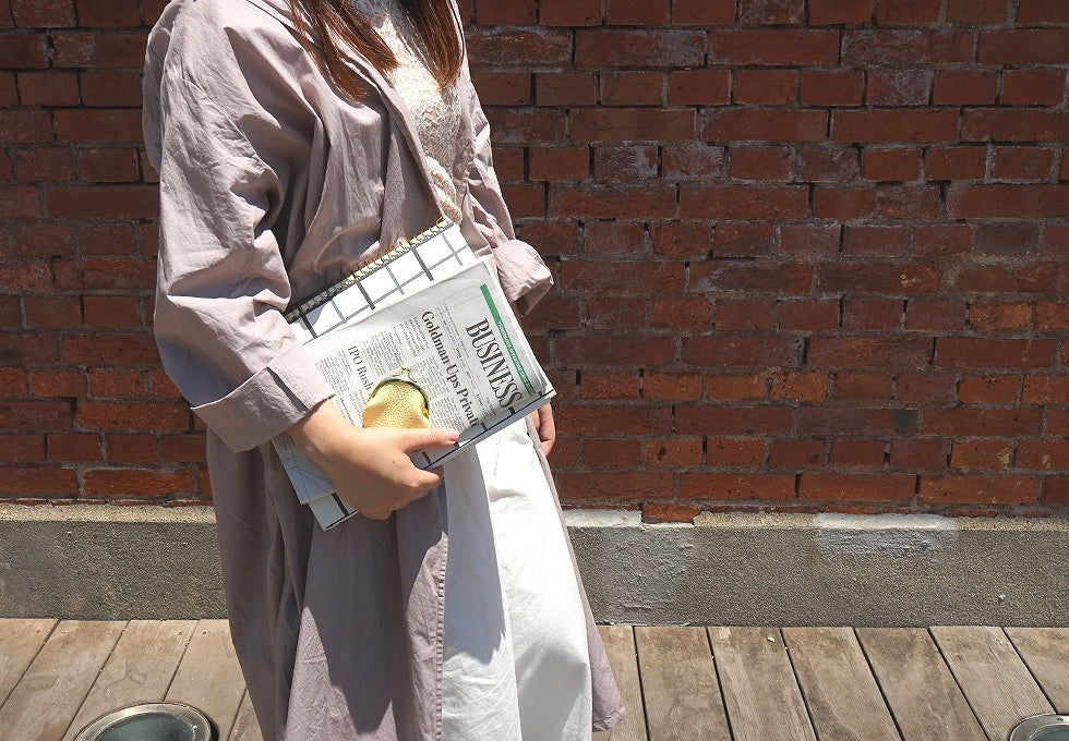 hoshinooto/本革 がま口財布(S) [Gemini]