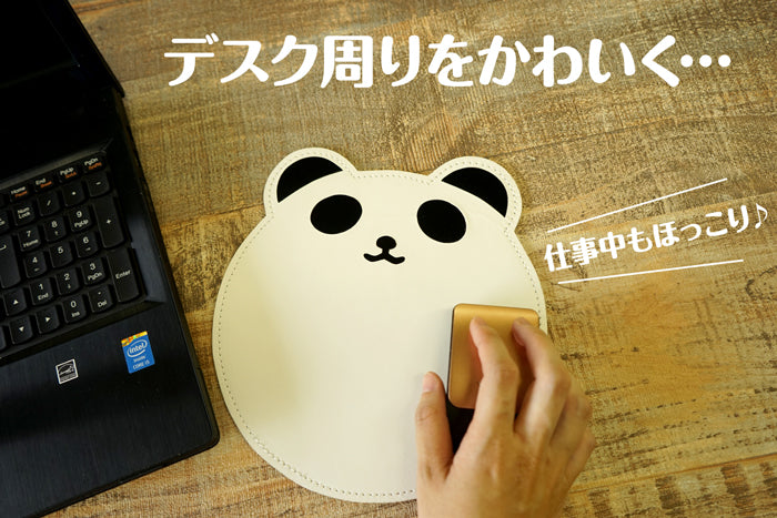 FOOTANブランド/本革マウスパッド【アニマル かお シリーズ】