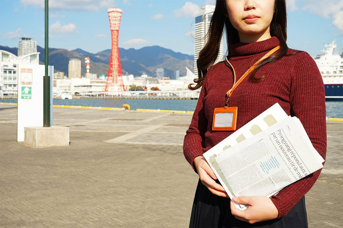 ジーンズ（栃木レザー）/IDカードホルダー本体　selectシリーズ［名入れ可］